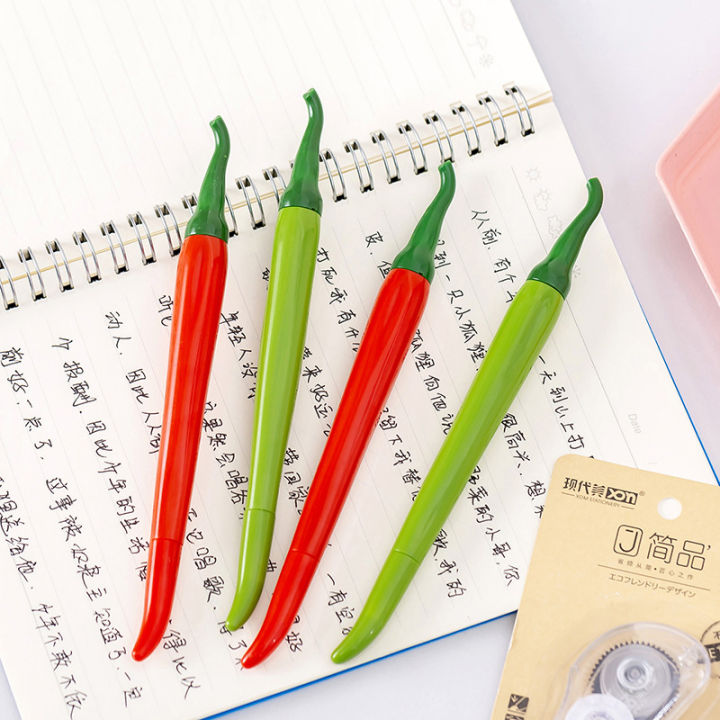 1/5/10Pcs%200.5Mm%20Creative%20Simulation%20Vegetable%20Pepper%20Gel%20Pen%20Black%20Ink%20Pen%20Student%20Office%20Stationery%20Cute%20Cartoon%20Modeling%20Signature%20Pen%20-%20Image%205