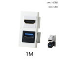 CR1 Series - DIY Wall Socket Module EU Brazil Socket Wall C-Type USB 3.0 TV CAT6 Internet Socket HDMI Socket. 