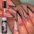 LILYCUTE Reflective Glitter Liner Gel Nail Polish Gold Silver Semi Permanent Soak Off UV Graffiti Stripe DIY Painting Nail Gel. 
