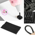 Black Colour Hot Melt Glue Sticks 20 Pcs(null). 