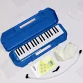 37 Keys Durable ABS Hard case Bee Brand 2 year warranty Melodica Blue pink Green Piano Instrument Soprano Air Piano with Mouthpiece with Hard ABS Case for Music Lovers Beginners Kids - Blue, Pink, Green. 
