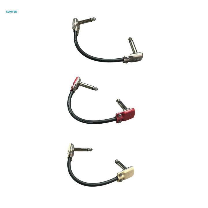 Guitar%20Patch%20Cable%20for%20Guitar%20Pedal%20Board,%20Guitar%20Pedals%201/4"%20inch%20TS%20Right%20Angle%20Guitar%20Patch%20Cable%20Flexible%20Patch%20Cords%20for%20Guitar%20Pedals%20-%20Image%203