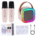Kids Professional Microphones To Sing BT Sound Box Blootooth Mini Speaker Karaoke Machine Full Set Bluetooth Equipment For Home. 