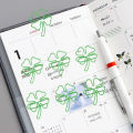 Paper Clip 4 Leaf Clover Shaped Paper Clip Portable Rugged Multi Purpose for Documents. 