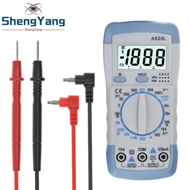 Tzt A830l Lcd Digital Multimeter Dc Ac Voltage Diode Freguency ...