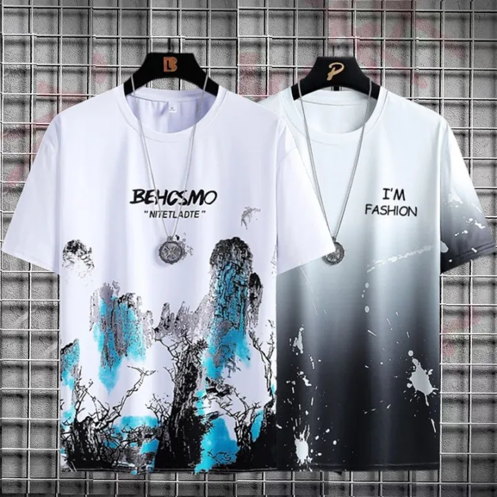 Short%20Sleeve%20T%20T-shirt%20Men's%20Fashion%20Brand%20Summer%20National%20Fashion%20New%20Half%20Sleeve%20Men's%20Ice%20Silk%20T-shirt%20Loose%20Teen%20All-Matching%20Top%20-%20Image%205