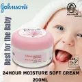Johnsons 24 Hour Moisture Soft Cream -  200ml ( Prevent Dryness ). 