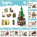 Make DIY IY Handmade House Model D Educational Christmas Christmas Building Blocks Set Assemble Mini House Mini Building Blocks Toy Christmas Gifts. 