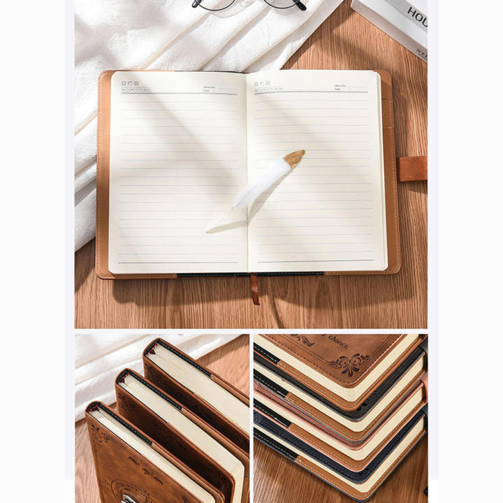 Retro%20style%20Notebook%20%20200%20pages%20A5%20size%20Diary%20Password%20book%20for%20Students%20Office%20workers%20Personal%20planning%20Journaling%20Gift%20-%20Image%206