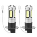 h3 led headlight bulb-2 x LED Bulbs H3 6000K Super White-white. 