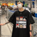 Yfashion Men and Women's Summer T-shirt - Oversized Cartoon Anime Pattern Street Hip-hop Trendy Short Sleeve Tee Tops. 
