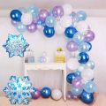 Elsa and Anna Princess Snow Castle Theme Baby Girl Birthday Party Decorations Kids Girl Party Supplies Decoration Tableware Set. 
