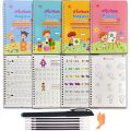 4Books Pen Magic Copy Book Free Wiping Children's Kids Writing Sticker Practice English Copybook For Calligraphy Montessori Gift. 