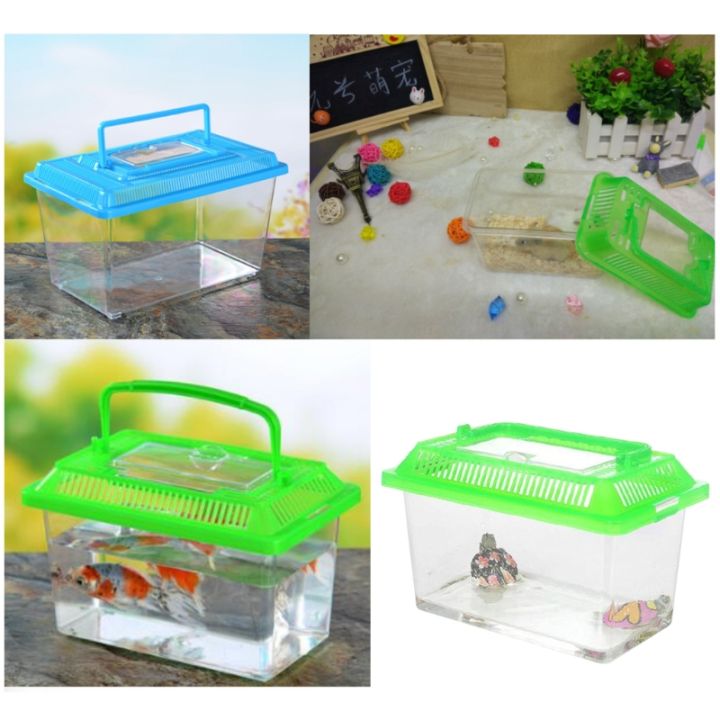 Portable%20Handheld%20Plastic%20Fish%20Tank%20Transparent%20Cutout%20Design%20For%20Turtle%20PetFish%20Conbo%20-%20Image%204
