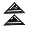 【FOOT SOFA】 7'' Aluminum Alloy Triangle Ruler， Angle Protractor Speed Metric Square Measuring Ruler For Building Framing Woodwork Tools. 