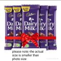 Cadbury Dairy Milk Chocolate 12.5 g x 5 Pieces bundle. 