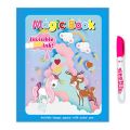 Children Early Education Toys Magical Book with Pen Water Drawing Montessori Toys Gift Reusable Coloring Book Magic Drawing Book. 