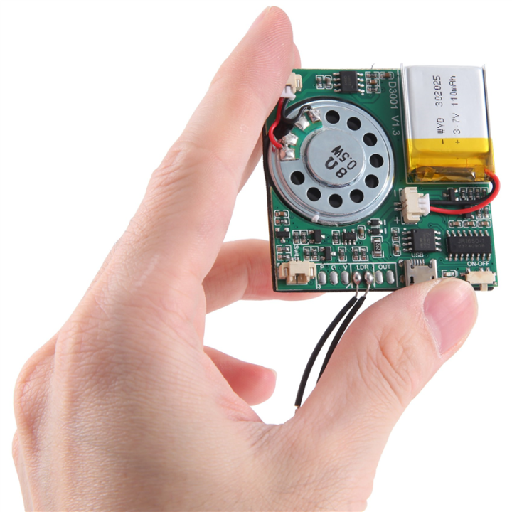 DIY%20MP3%20Recordable%20Sound%20Module%20USB%20Downloadable%20Sound%20Module%20Green%20,%20Light%20Control%201%20Piece%20-%20Image%202