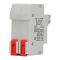 Photovoltaic Fuse Holder 2P PV Fuse Holder 15A ABS Housing 1000V DC for Combiner Box. 
