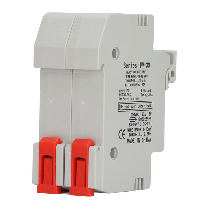 Photovoltaic%20Fuse%20Holder%202P%20PV%20Fuse%20Holder%2015A%20ABS%20Housing%201000V%20DC%20for%20Combiner%20Box%20-%20Image%206