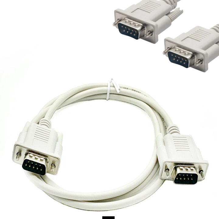 Vga 9-pin Male to Vga 9-pin Male Data Cable 3 Meters Serial Port to VGA 9-pin to 9-pin DB9 to VGA Port RS-232 Line Cp-2-40-650L
