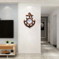 Home Decor Vantage Wall Clock Classic Anchor Home and Office Decorations Modern Quartz Wall Clock. 