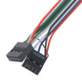 New 2 Usb Pc Computer Case 6.8cm Front Panel Usb Audio Port Mic Earphone Cable. 