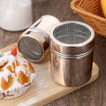 Stainless Steel Powder Sprinkler Kithen Powder Distributor with Dense Hole Cocoa Cinnamon Sugar Gauze Mesh Jar Seasoning Bottles. 