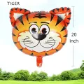 Jungle Animals Foil Balloons, Jungle Birthday Party, Various Sizes, Reusable and Self Sealing. 