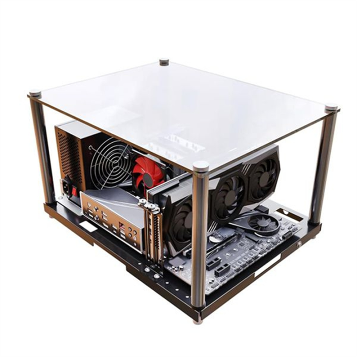 Test Bench Computer Frame DIY PC Test Bench Open Frame Chassis Supports ATX, MATX Motherboards ...