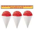 OYPFXMI White Paper Cone Cups, Snow Cone Cups,Coated Leakproof Cone Paper Cups for Slush, Shaved Ice, Water 200Pcs. 