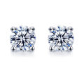 5 Sterling Silver Gold Plated Moissanite Diamond Earrings GRA D Color Brilliant Round Cut Lab Nails for Women 92 Wedding Jewelry. 