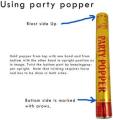 Popper For Best Use Birthday Party Popper/Wedding/Anniversary/Party Streamer/Confetti/Cannon - Set of 3, (30cm Long). 