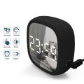 Travel Alarm Clock Digital LEDs Clock Voice Control Adjustable Brightness Auto Dimming USB & Batt-erys Operated Wall-hanging Table Mirror Clock. 