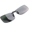 Uni Clear Dark Green Polarized Lens Sunglasses Clip On Eyeglasses. 