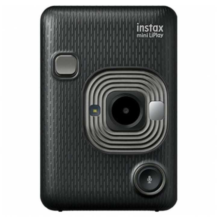 Fujifilm Instax Mini Liplay Hybrid Instant Camera (Dark Gray) With 20 Exposures