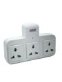 Multi plug wall Socket adapter - 13A Square Pin Multi Socket 3 way Universal type outlet -  Travel adapter. 