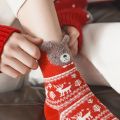 New Christmas Warm Socks New Year Women Red Socks Japanese Cotton Socks Three-dimensional Cartoon Elk Bear Fox Lady Socks. 