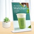 Catalog Menu A4 a5 a6 Acrylic Sign Holders Anti Drop Plastic Vertical Table Card L-Shaped T-Shaped Menu Display Stand for Restaurants Home Room. 