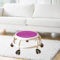 Low Roller Seat Sturdy Footstool Pedicure Stool for office Garage. 