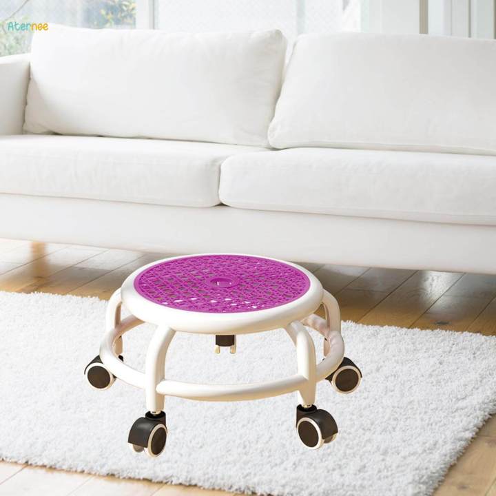 Low%20Roller%20Seat%20Sturdy%20Footstool%20Pedicure%20Stool%20for%20office%20Garage%20-%20Image%202