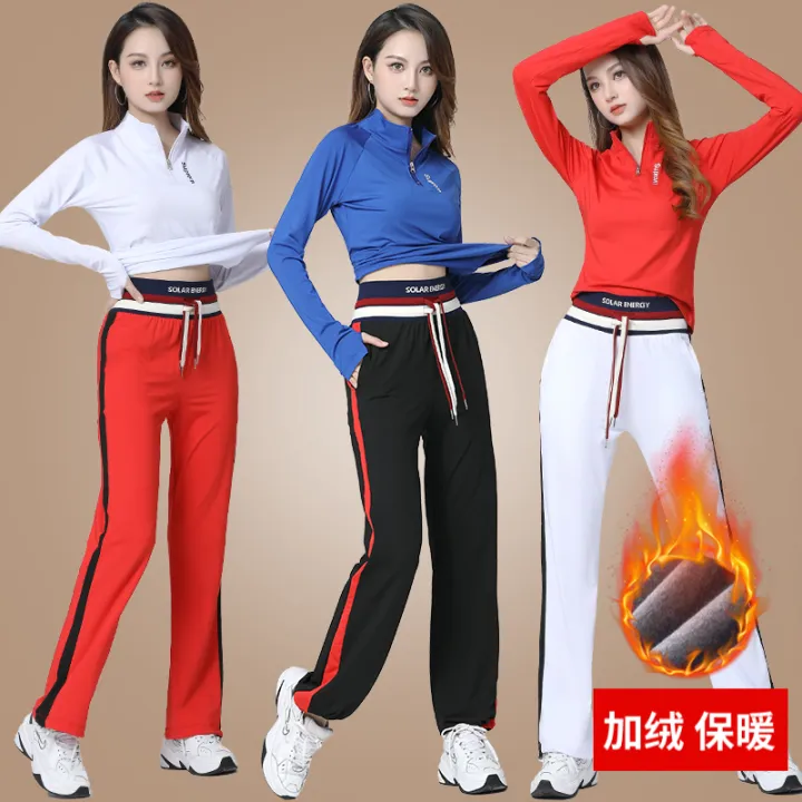 Women's%20Sports%20Suit%20Fitness%20Clothes%20Running%20Device%20Quick-Dry%20Basketball%20Morning%20Running%20Training%20Pant%20Tights%20Fleece-Lined%20Autumn%20and%20Winter%20-%20Image%202