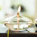 Wick Candlestick Delicate Glass Rustic Oil lamp European Round Candlelight for Home decor Dining room Christmas party Gift idea Romantic atmosphere Christmas decoration Wedding centerpiece Banquet table setting  ambiance Home ornament Home decoration. 