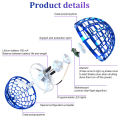 FLYNOVA PRO Flying Ball Toy, Hand Controlled Mini Drone,Flying Spinner with 360° Rotating LED Lights. 