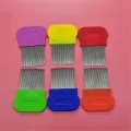 【wholesle668 Store】Pet Comb Dog Grooming Steel Small Fine Toothed Pets Flea Comb Puppy Kitten Hair Trimmer Grooming Tool. 
