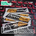 Yamaha Motorcycle Sticker EMBLEM Embossed BLUECORE 3D LOGO P0RNHUB AESTHETIC Accessories Automotive Sticker. 