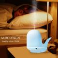200ML Ultrasonic Aroma Diffuser Cute Whale Humidifier Tap Light Essential Oil Diffuser Humidifier Air Purifier Tapping Light Desk Light Bedside Lamp. 