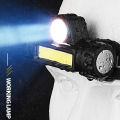 USB Rechargeable LED Headlight Powerful XPE+COB Headlamp Head Torch IPX6 Waterproof Head Light with 1200mAh Built-in Battery. 