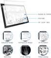 A4 Light Pad With Scale, Drawing Tracing Light Box Table LED Copy Board Ultra-thin Display Pad Brightness Adjustable Stencil Artist Art Tracing Tatto Table. 