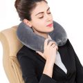 Soft Fleece Neck Support Scarf Travel Pillow u shaped microbead travel neck pillow. 